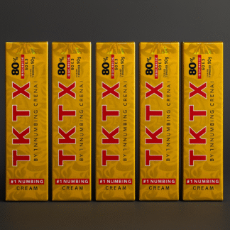 5 PACK TKTX Gold 80% – Crema para el cuidado de la piel antes del tatuaje