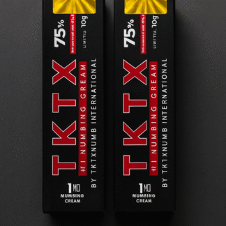 2 pack tktx negra 75% – crema para el cuidado de la piel antes del tatuaje